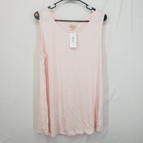 Style & Co. Tops - Style & Co Essential Tank Top Pale Pink Salt XL(AP)